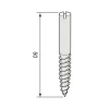 Karmdubb nickel till espagnoletter - 50 mm