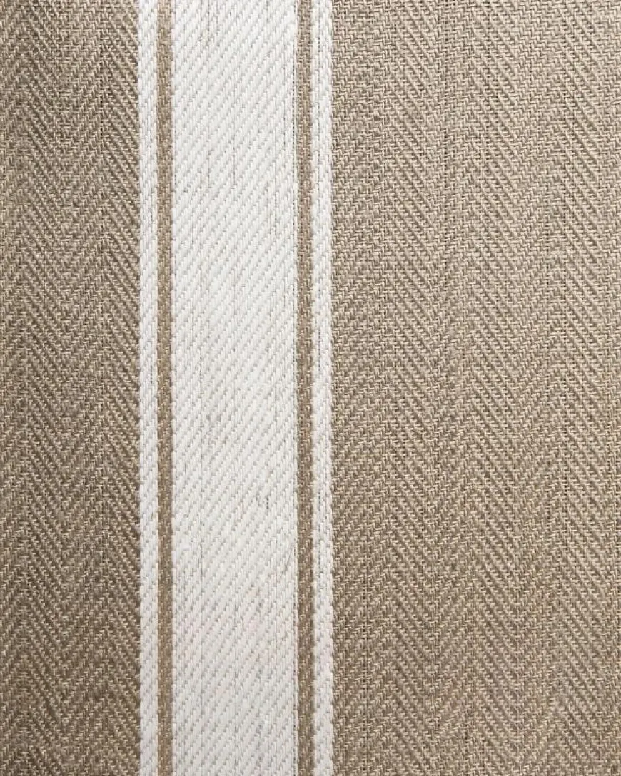 Kökshandduk - Lin 50 x 70 cm, allmoge oblekt/vit