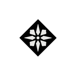 Klinker - Encaustic kvadrat 5 x 5 cm svart/vit