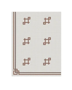 Klinkerfris hörn - Mosaik Mayfair Röd