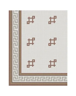 Klinkerfris hörn - Mosaik Regent Röd
