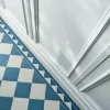Klinkerfris - 150 mm ljusblå/vit