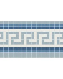 Klinkerfris - Mosaik Regent Blå