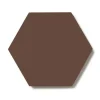 Klinker - Hexagon 15 x 15 cm chokladbrun