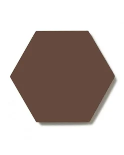 Klinker - Hexagon 15 x 15 cm chokladbrun