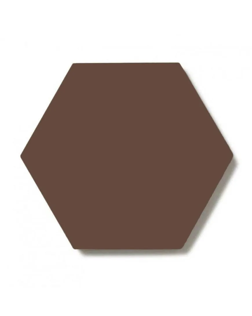 Klinker - Hexagon 15 x 15 cm chokladbrun
