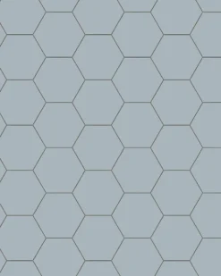 Klinker - Hexagon 10 x 10 cm gråblå