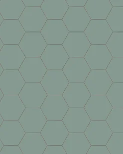 Klinker - Hexagon 10 x 10 cm grön