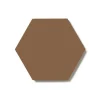 Klinker - Hexagon 10 x 10 cm havana