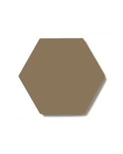 Klinker - Hexagon 10 x 10 cm kaffebrun