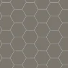 Klinker - Hexagon 10 x 10 cm mörkgrå