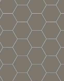Klinker - Hexagon 15 x 15 cm mörkgrå