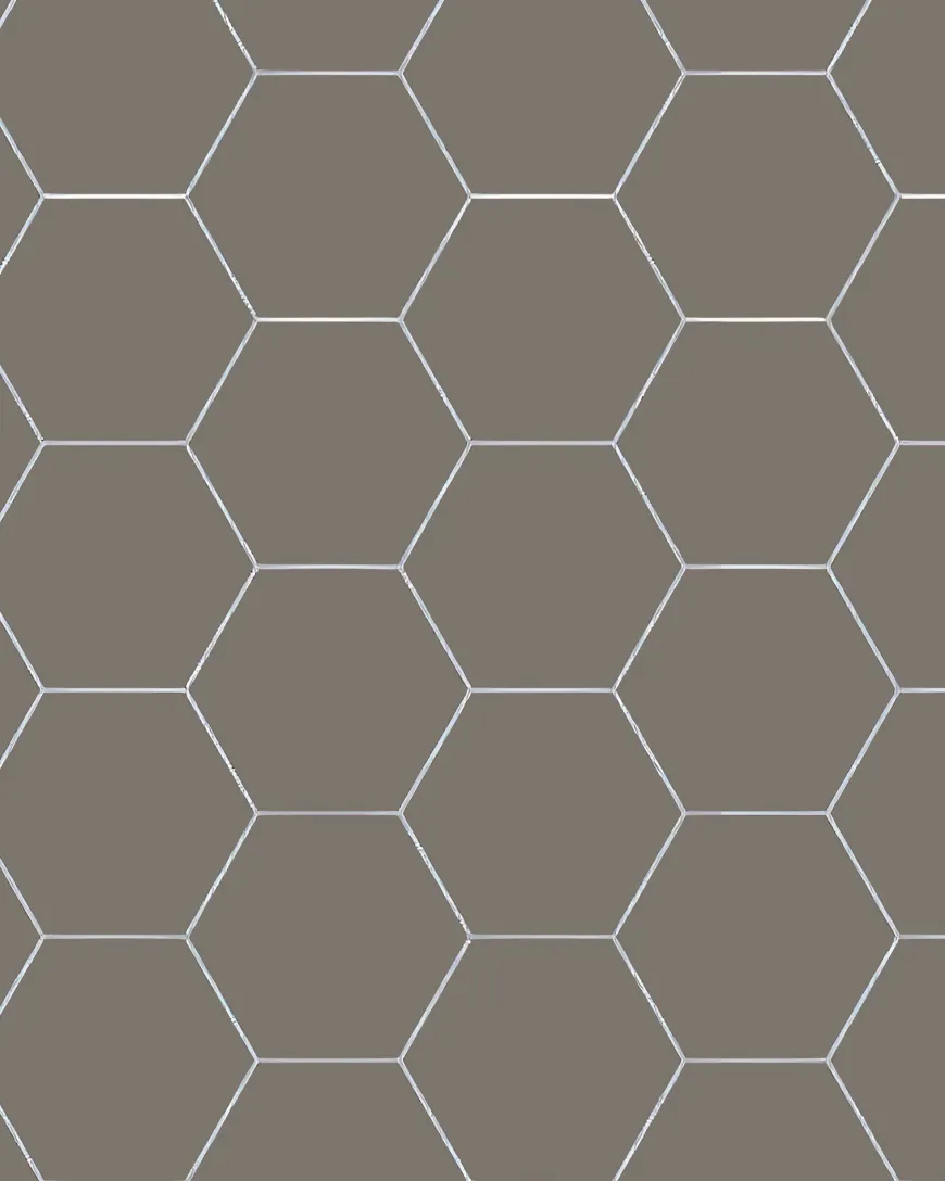 Klinker - Hexagon 15 x 15 cm mörkgrå