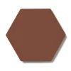Klinker - Hexagon 15 x 15 cm röd