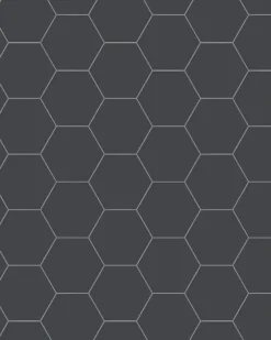 Klinker - Hexagon 10 x 10 cm svart