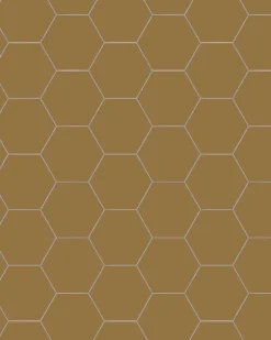 Klinker - Hexagon 10 x 10 cm toffee