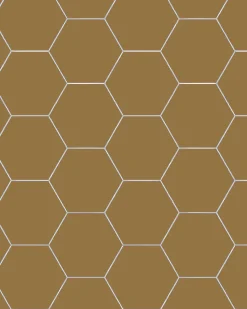 Klinker - Hexagon 15 x 15 cm toffee