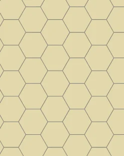 Klinker - Hexagon 10 x 10 cm vaniljgul