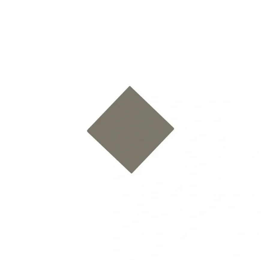 Klinker - Kvadrat 3,5 x 3,5 cm mörkgrå