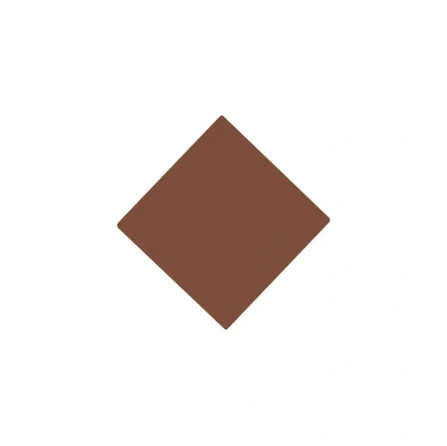 Klinker - Kvadrat 5 x 5 cm röd