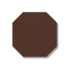 Klinker - Oktagon 10 x 10 cm chokladbrun