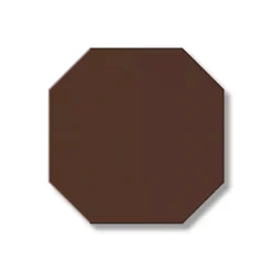 Klinker - Oktagon 10 x 10 cm chokladbrun