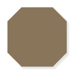 Klinker - Oktagon 15 x 15 cm kaffebrun