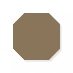 Klinker - Oktagon 10 x 10 cm kaffebrun