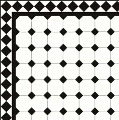 Klinker - Oktagon 10 x 10 cm vit