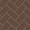 Klinker - Rektangel 10 x 20 cm chokladbrun