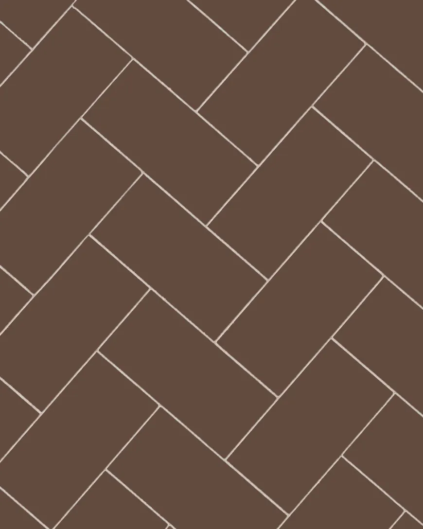 Klinker - Rektangel 10 x 20 cm chokladbrun