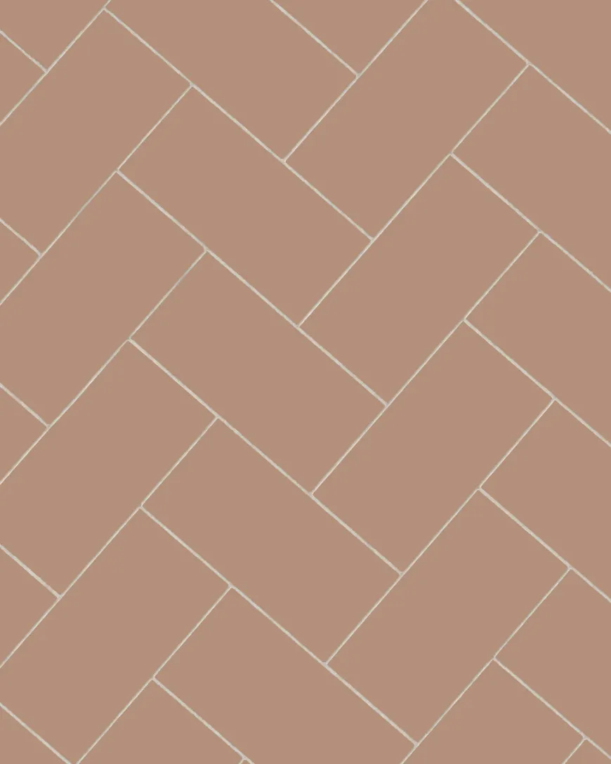 Klinker - Rektangel 10 x 20 cm gammelrosa