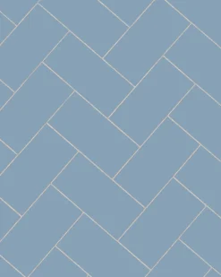 Klinker - Rektangel 10 x 20 cm ljusblå