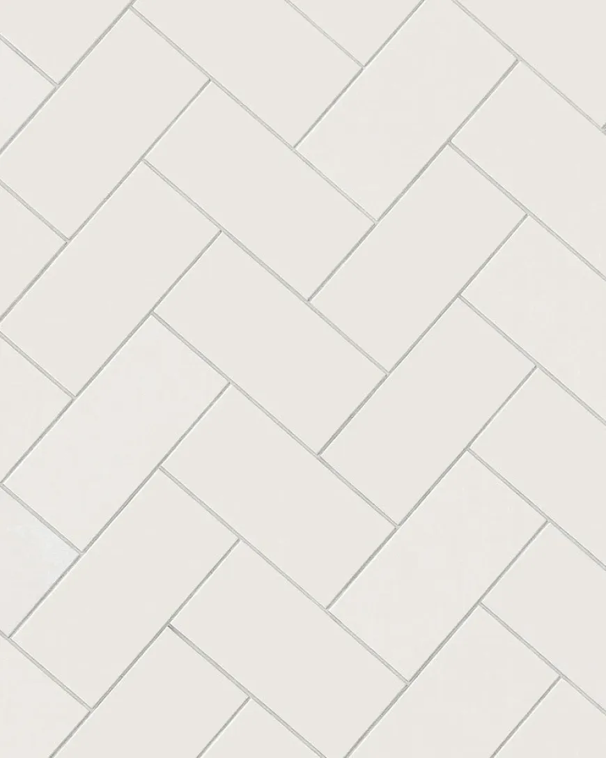 Klinker - Rektangel 10 x 20 cm vit