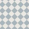 Klinker - Schackrutigt 10 x 10 cm gråblå/vit