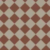 Klinker - Schackrutigt 10 x 10 cm ljusgrå/röd