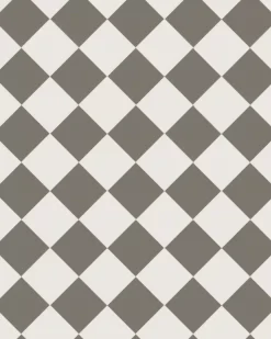 Klinker - Schackrutigt 10 x 10 cm mörkgrå/vit