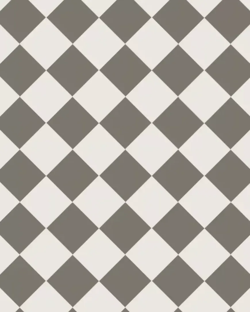 Klinker - Schackrutigt 10 x 10 cm mörkgrå/vit