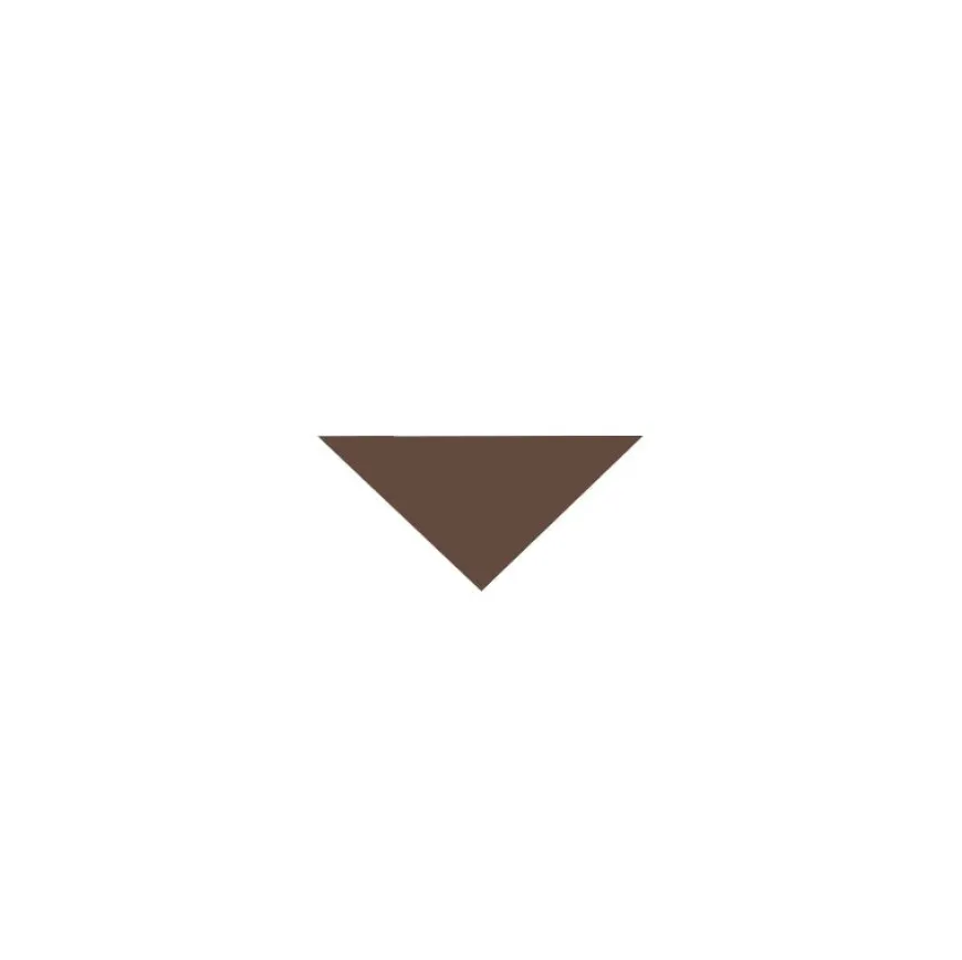 Klinker - Triangel 3,5/3,5/5 cm chokladbrun