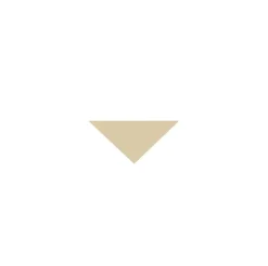 Klinker - Triangel 3,5/3,5/5 cm elfenben