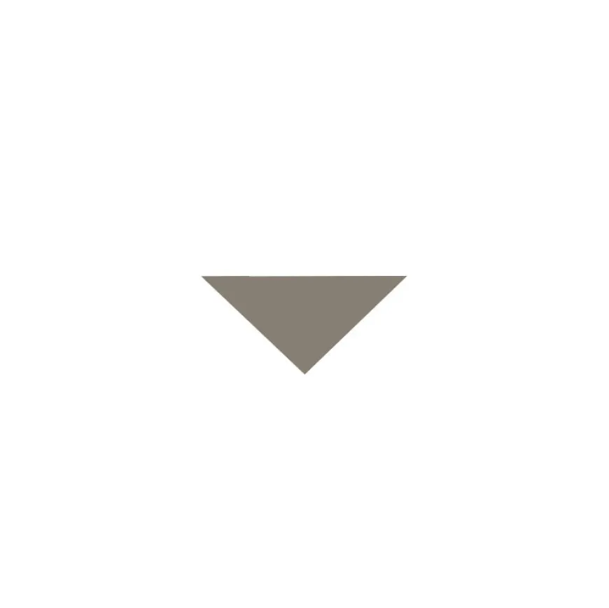Klinker - Triangel 3,5/3,5/5 cm grå