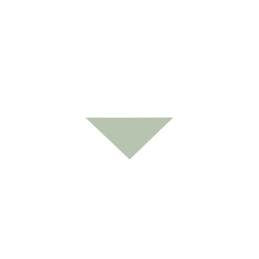 Klinker - Triangel 3,5/3,5/5 cm pistasch