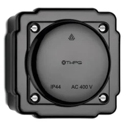 Kopplingsdosa IP44 svart bakelit - THPG