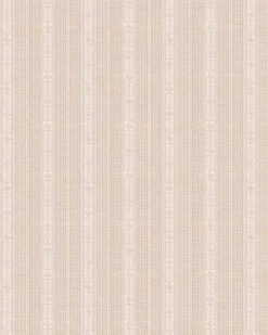 Lim & Handtryck Tapet - Edit kakao/beige