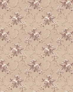 Lim & Handtryck Tapet - Hovdala blomma beige/champagne