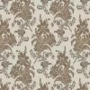Lim & Handtryck Tapet - Liljor beige/guld