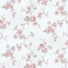 Lim & Handtryck Tapet - Rosen blå/rosa