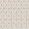 Lim & Handtryck Tapet - Skogshyddan beige/guld