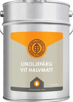 Linoljefärg Selder & Co - Vit halvmatt