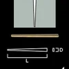 Listspik - Gunnebo 60 mm, 250 st vit